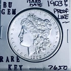 1903 P BU GEM MORGAN SILVER DOLLAR UNC MS+++ U.S. MINT RARE KEY COIN 7650