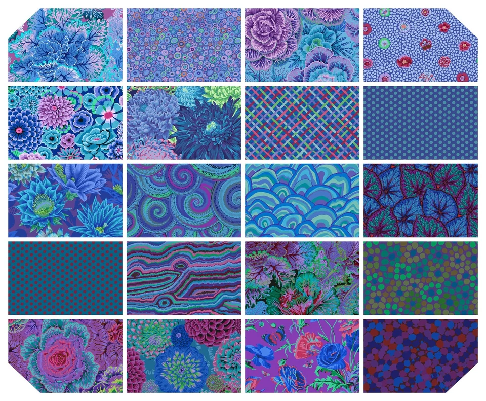 Classics Plus Royal 10 Inch Charm Pack (42 Pieces) by Kaffe Fassett Collectiv... - Image 3 of 3