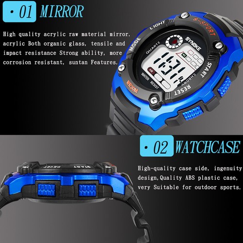 Reloj de pulsera deportivo para hombre táctico militar LED retroiluminación digital - Imagen 11 de 29