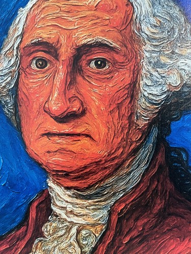 George Washington - Print on Canvas by Serg Graff, Surreal Pop Art Portrait - Picture 3 of 6