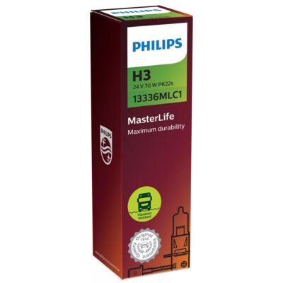 H3 24V 70W PK22s MasterLife C1 1St. Philips