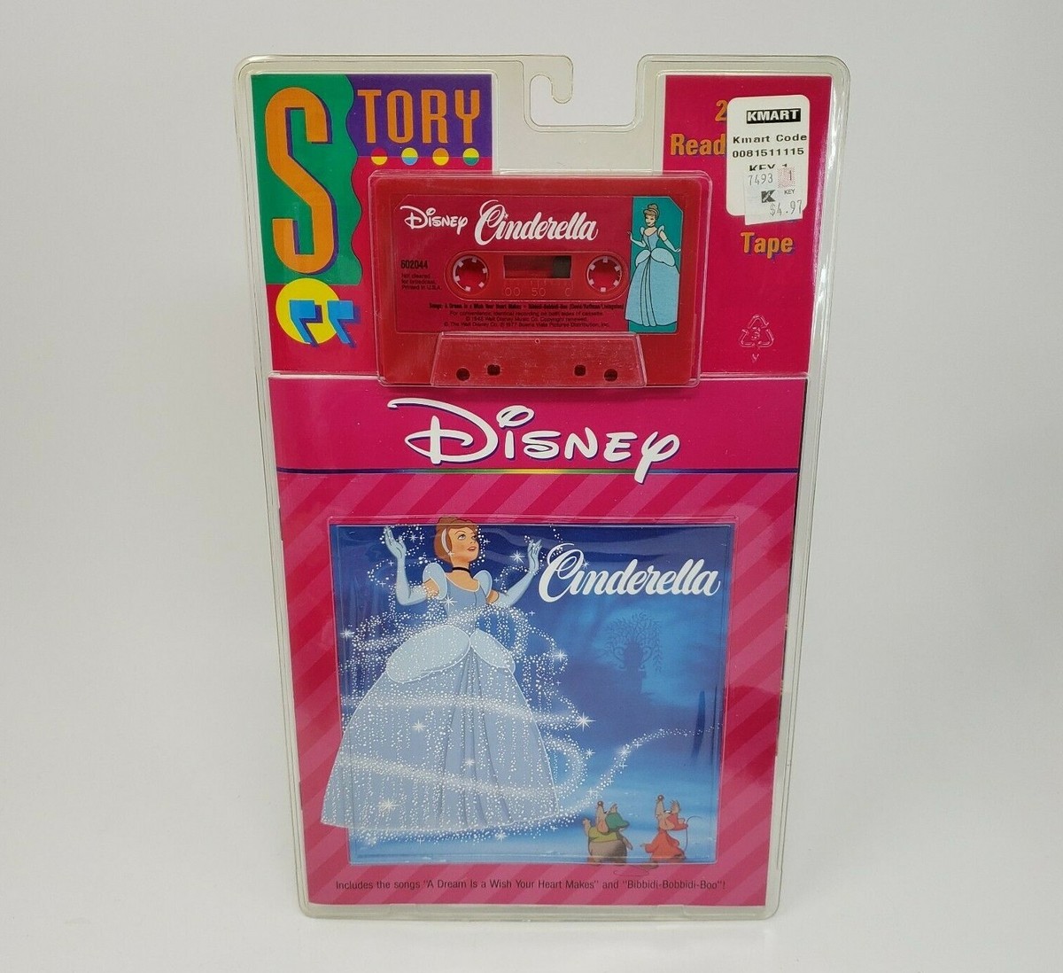 NEW VINTAGE DISNEY CINDERELLA PRINCESS READ-ALONG STORY BOOK NEW VINTAGE DISNEY CINDERELLA PRINCESS READ-ALONG STORY BOOK