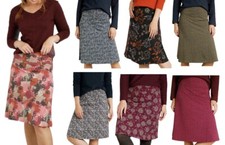 Ex Weird Fish Women's Skirt Melmo Soft New Organic Jersey Bottoms UK Size 8 - 22