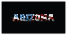 Arizona USA State Flag Slogan Car Bumper Sticker Decal