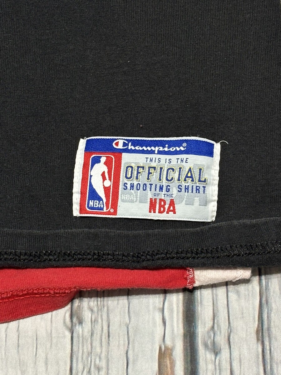 Vintage 90s Champion NBA Mens Chicago Bulls Practice Shooting