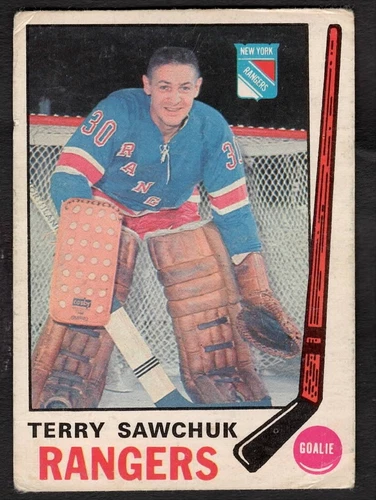 1969-70 Terry Sawchuk O-Pee-Chee Hockey Rangers #189