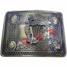Men s Irish Celtic Harp Kilt Belt Buckle Antique / Celtic Kilt Belt Buckle Harp