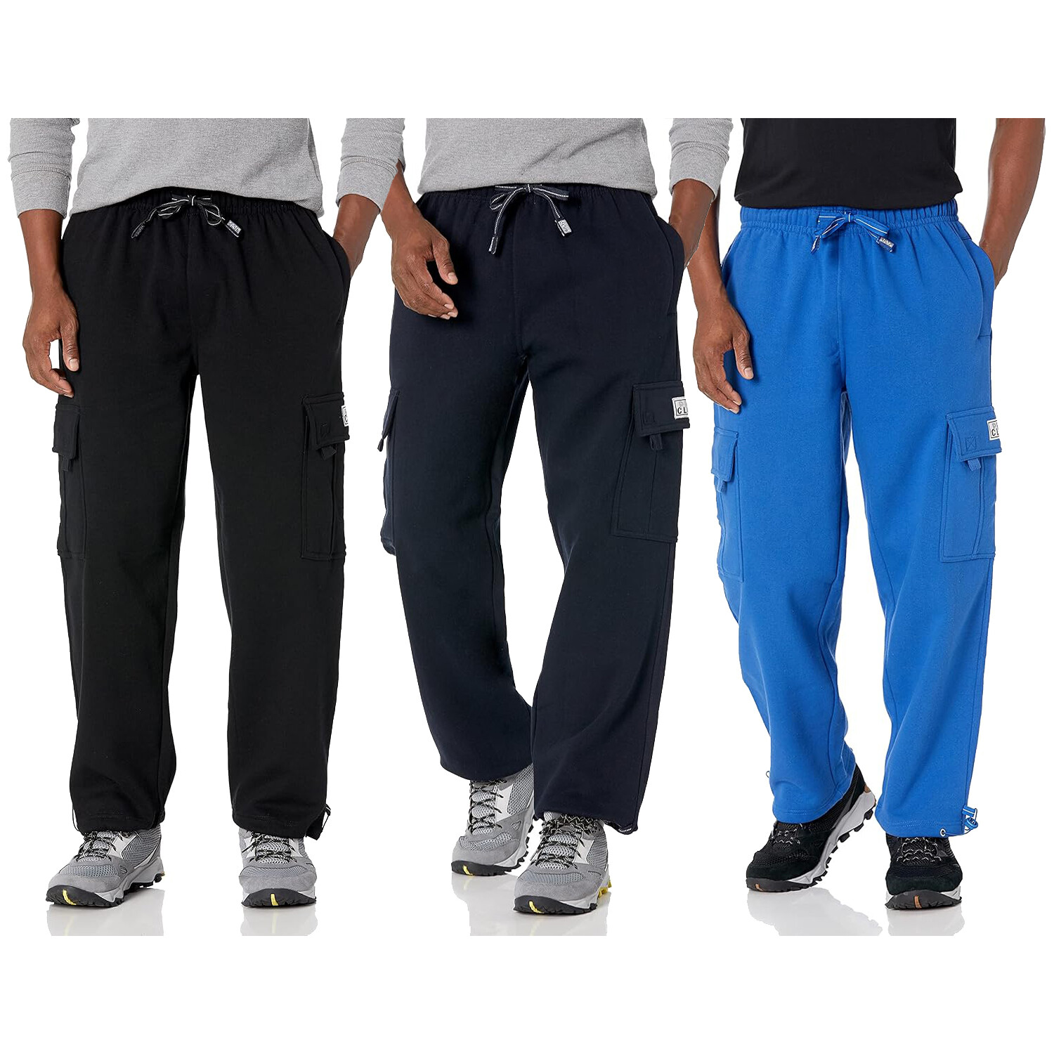 Мужские флисовые брюки-карго свободного кроя Pro Club Mens Heavyweight Комфортные спортивные брюки свободного кроя 8590₽