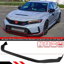 For 2023-25 Honda Civic Type-r Fl5 Ag Style Pu Front Bumper Lip Spoiler Splitter