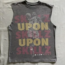 NBA UNK LeBron James Miami Heat Tank Top Mens Small Gray Sleeveless King James