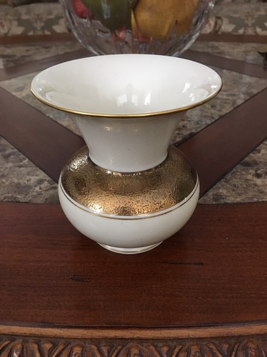 Vintage Alka Kunst Bavaria Midcentury Vase. um 1947-1958 Goldbrokat, Kronach