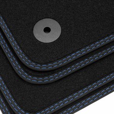 Doppelziernaht Fußmatten passend für DS Automobiles DS3 3-Türer / Cabrio 2015-