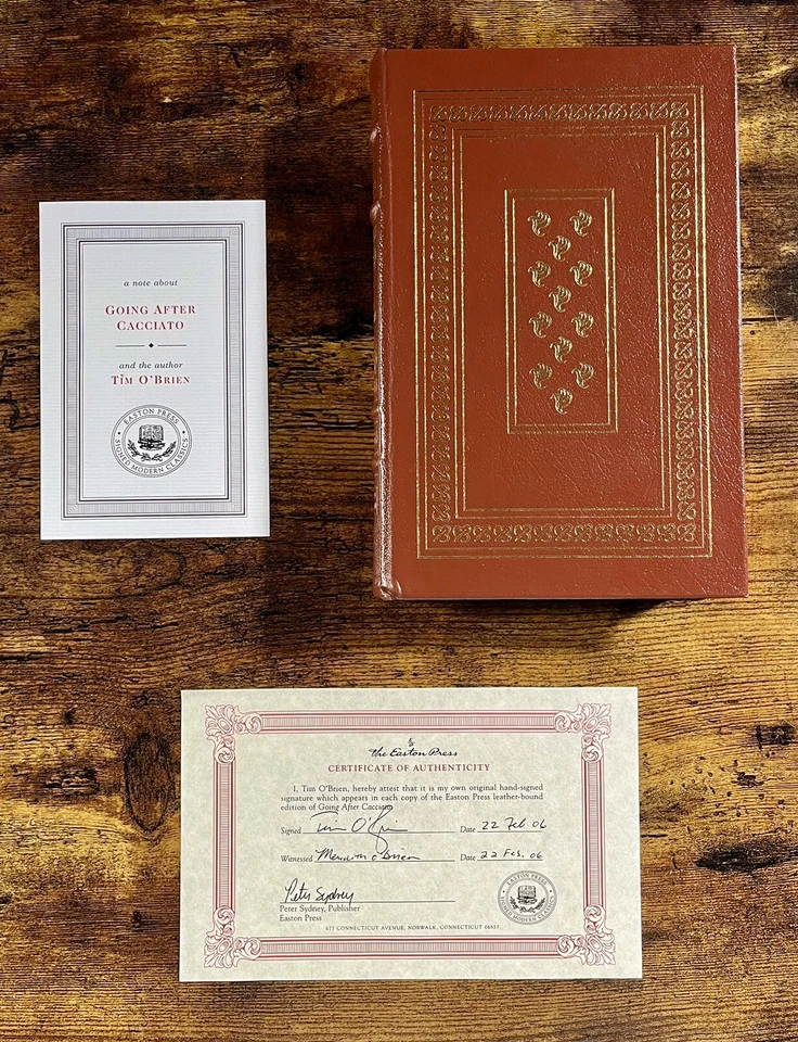 Going After Cacciato by  Tim O’Brien Rare Easton Press Signed Vietnam War Novel! - Image 3 of 4