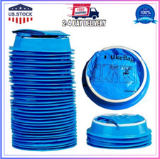 50 Pack Emesis Bag Disposable Vomit Bags Aircraft Car Sickness Bag Nausea B...