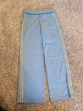 Greendog Girls Blue With Silver/Green Stripe Pants Size M 10-12 54-56  63-74 Lbs