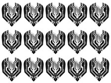 5 New Sets Harrows Plexus Standard Dart Flights - Ships w/ Tracking - Clear