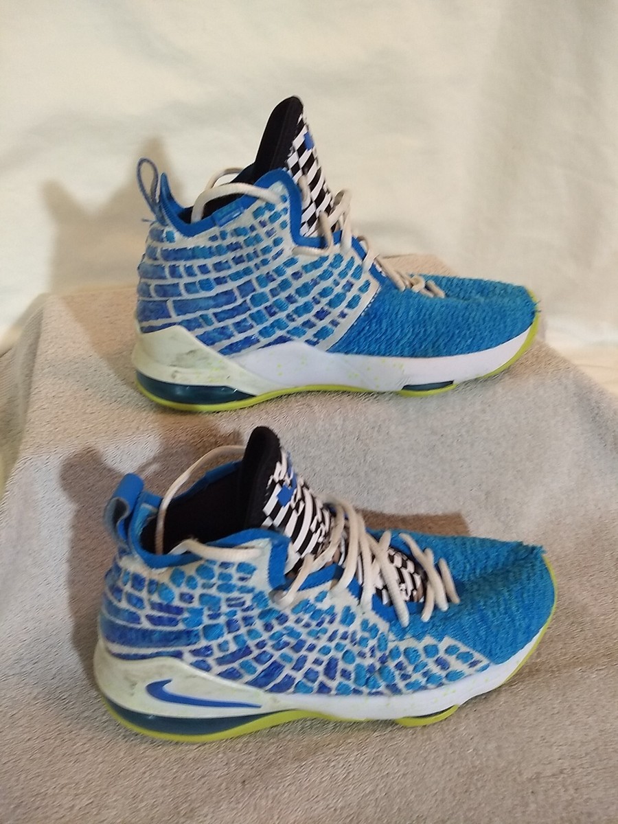 Nike Kids Lebron 17 Sprite Blue Basketball Shoes (BQ5594-434