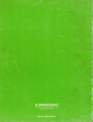 Genuine Kawasaki Race Preparation and Tuning Manual KX80 1986 | eBay