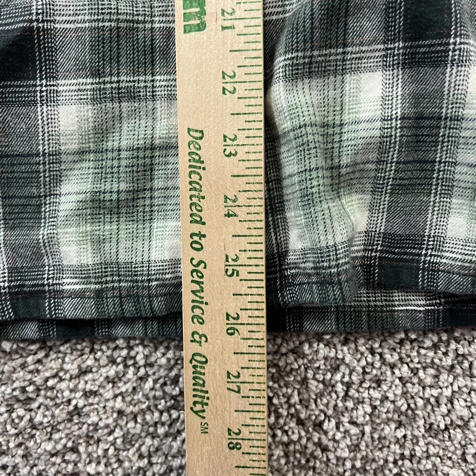 Винтажный свитшот Carhartt Shacket для мальчиков размер XL зеленый клетчатый фланелевый 16/18 для улицы - Изображение 4 из 4