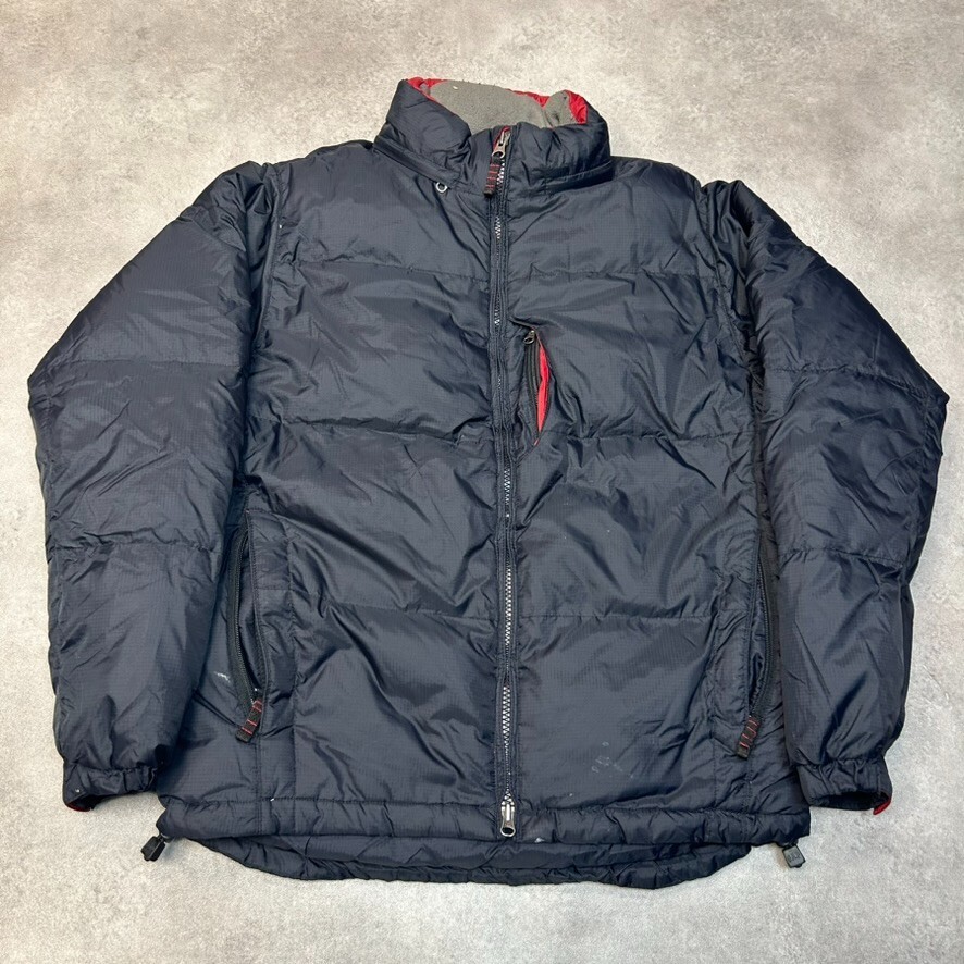 GAP Mens Medium Black Vintage Tech Snow Puffer Jacket Full Zip Outdoor Coat