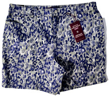 Gloria Vanderbilt Amanda Short Classic Rise Grey Opal Painterly Camo 14