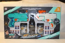 Super Shoot Game, Soft Bullet Toy Gun Set with Targets