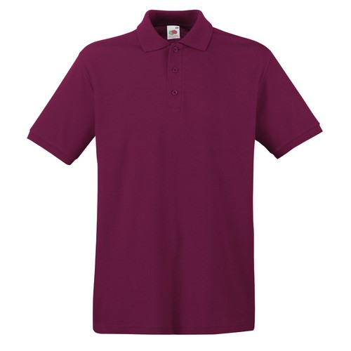 Mens Premium Polo Shirt Short Sleeve Casual Classic Cotton Top Fruit of the Loom - Picture 13 of 25