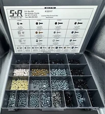 222117 LICENSE PLATE SCREW/NUT ASSORTMENT 520 PCS.