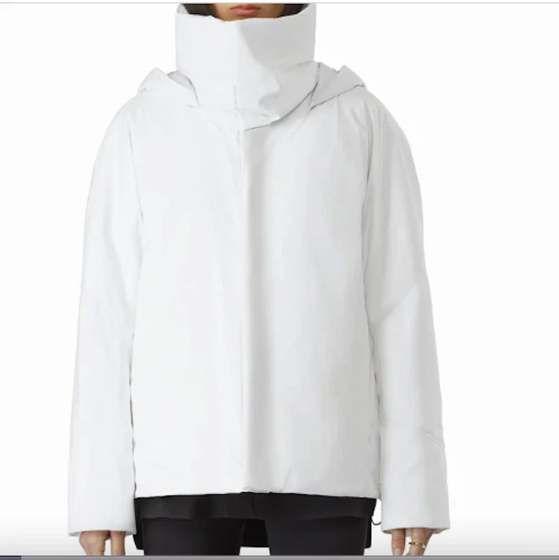 CANADA GOOSE Nuovo piumino d'oca Arcteryx Veilance Cloud Moonbean bianco S P Small