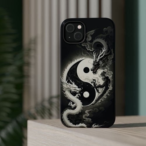 Yin Yang Dragon Handyhülle, Magnetische Tough Hüllen zum Schutz, Geschenk für Drachen - Bild 90 von 134