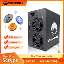 New VolcMiner D1 Mini Pre LTC&Doge Coin ASIC Miner Mining 2.2Gh/s 500W In Stock