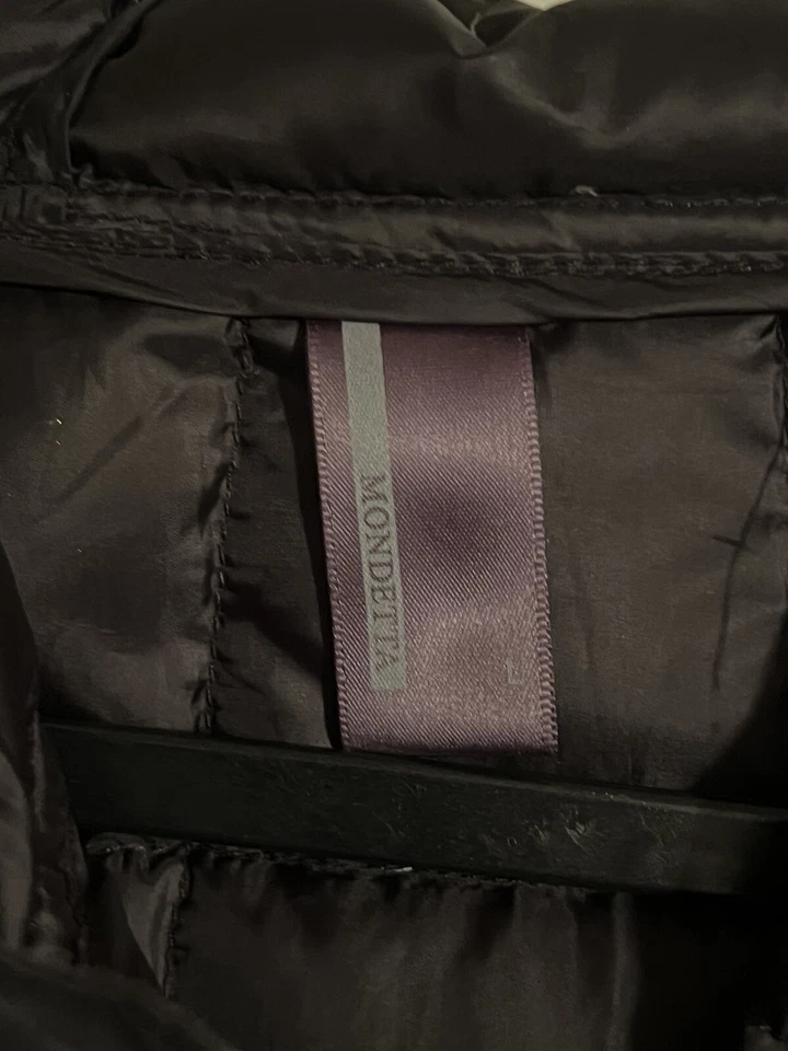 Mondetta Womens Black Down Full Zip Long Quilted Jacket Size Large - Image 3 of 3