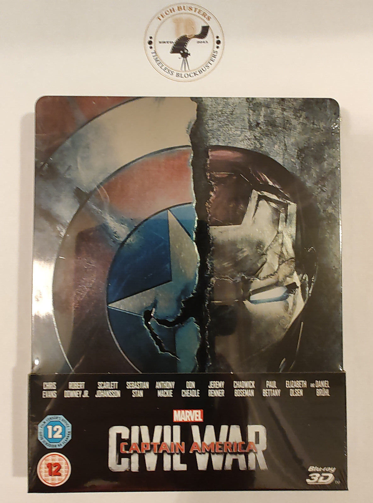 Captain America: Civil War 3D/2D Limited Edition Blu-ray Steelbook *REGION FREE*
