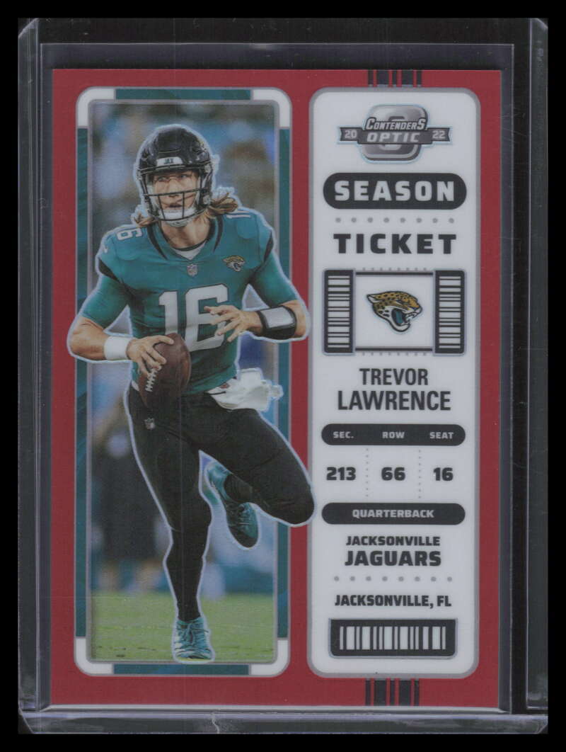 2022 Panini Contenders Optic Red 30 Trevor Lawrence 117/175