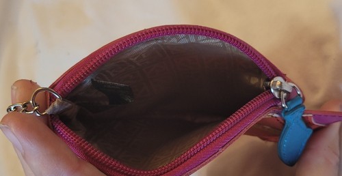 Fish Change Purse Keychain Wristlet Clutch RELIC brand Pink Orange zipper - Picture 7 of 9
