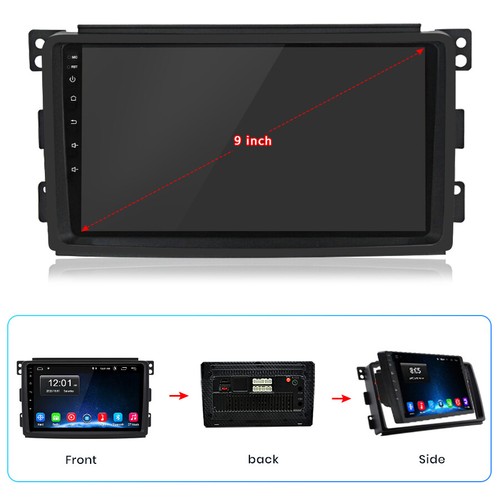 DAB+ SWC Android14 Autoradio Für Smart Fortwo 451 Apple Carplay GPS WIFI RDS NBT - Bild 13 von 13
