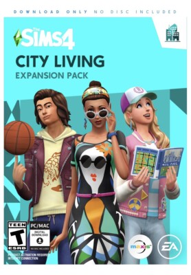 The Sims 4 City Living Expansion Pack PC/MAC Download Only New Sealed