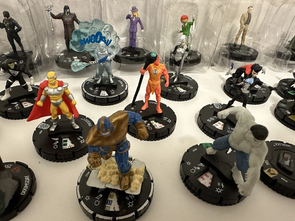 Heroclix Marvel DC Lot Figures Hulk Thanos Doomsday Iron Man Nightcrawler  - Image 3 of 4