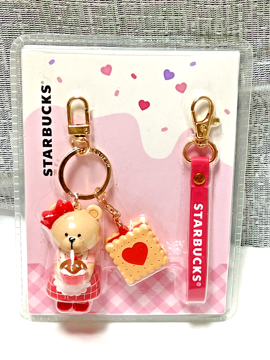 【韓国スタバ】23Valentine★Patissier bearista key chain Starbucks Korea 2023 Valentines Party Chef Bearista keychain