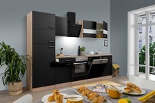 Cuisine équipée kitchenette Chêne Noir De Merle 280 CM