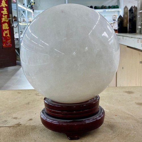 21.38LB Transparent white crystal ball - high-quality crystal specimen - 第 3/14 張圖片