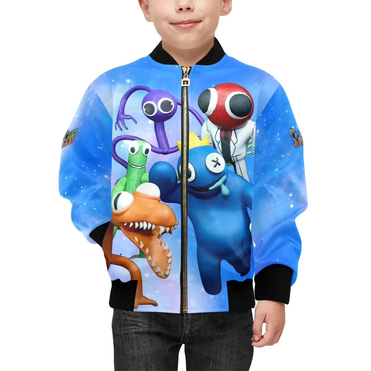 Kids Rainbow Friends Bomber Jacket with Pockets eBay