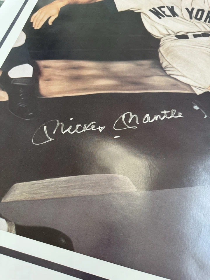 Mickey Mantle Autographed Gallo Poster Mighty Mick Of ‘56 Signed HOF Yankees JSA - Image 3 of 4