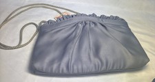 Vintage 1980s La R gale Ltd Handbag Purse Gray Braided Shoulder Hang Hand Made