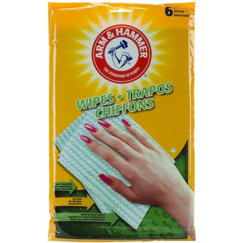 Arm & Hammer Reusable Wipes 6/Pkg-Green - Picture 1 of 1