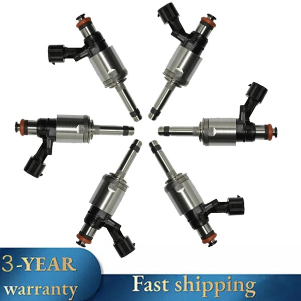 Set 6pcs Fuel Injector For 2015 2016 2017 Lincoln Navigator 3.5L V6 Turbocharged