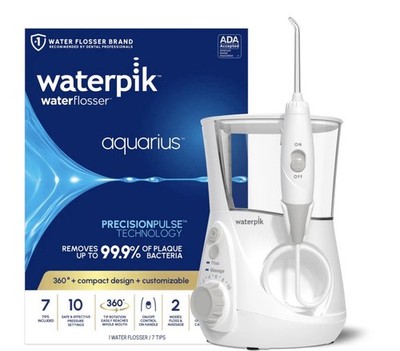 Waterpik Aquarius Water Flosser WP-660 PrecisionPulse Oral Irrigator New(inspect
