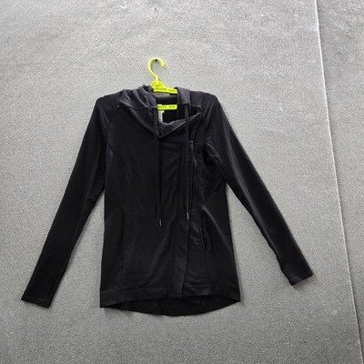 Lululemon Women Jacket 2 Black Coast Easy Wrap Hooded