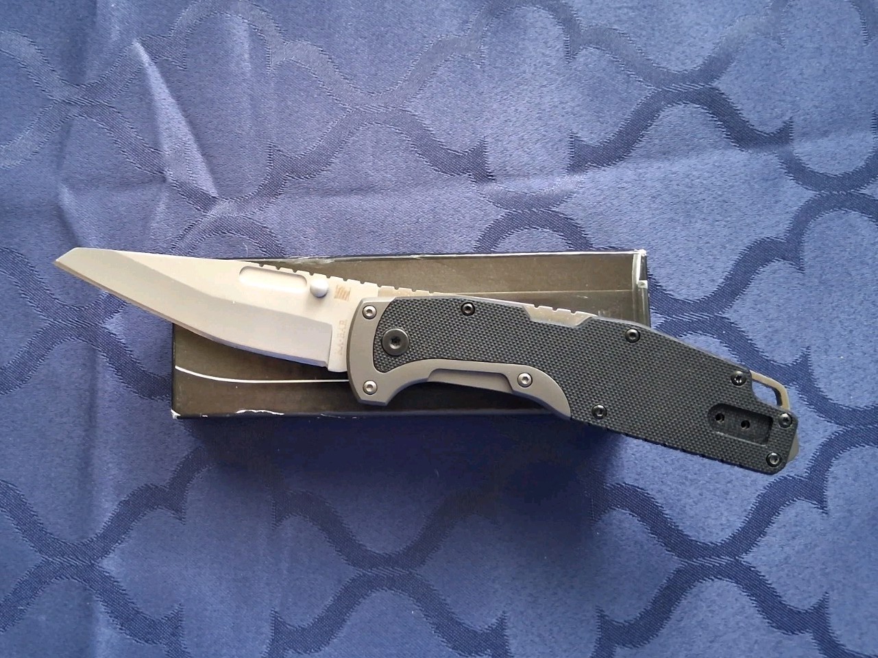 W/g-10 Handle Reverse Tanto Blade