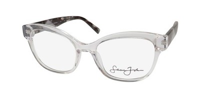 NEW SEAN JOHN 6049 EYEGLASSES 971 FULL-RIM CAT EYE CRYSTAL WOMENS PLASTIC